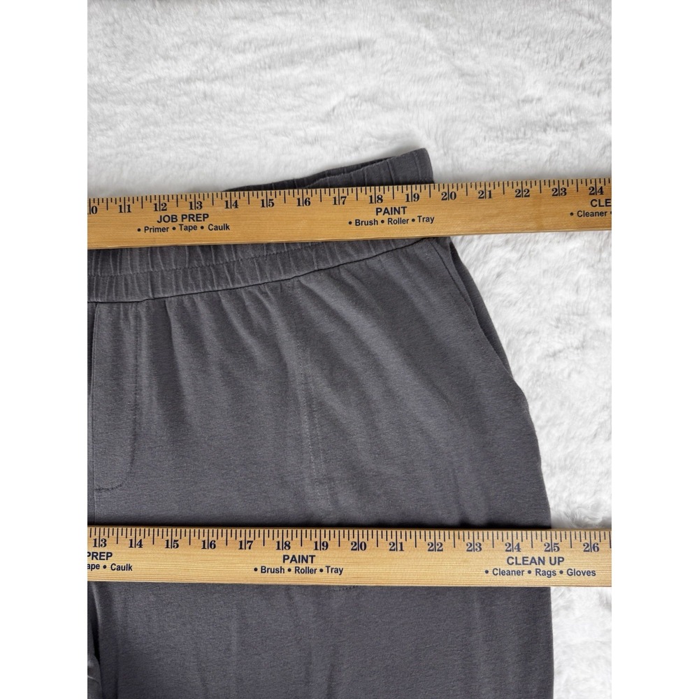 AnyBody Pebble Grey Cozy Knit Cropped Jogger Pant Pockets Pull On Size 1x - Picture 4 of 11
